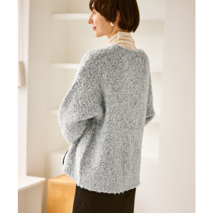 ブークレカラーニット | ROPE' PICNIC | 詳細画像6 