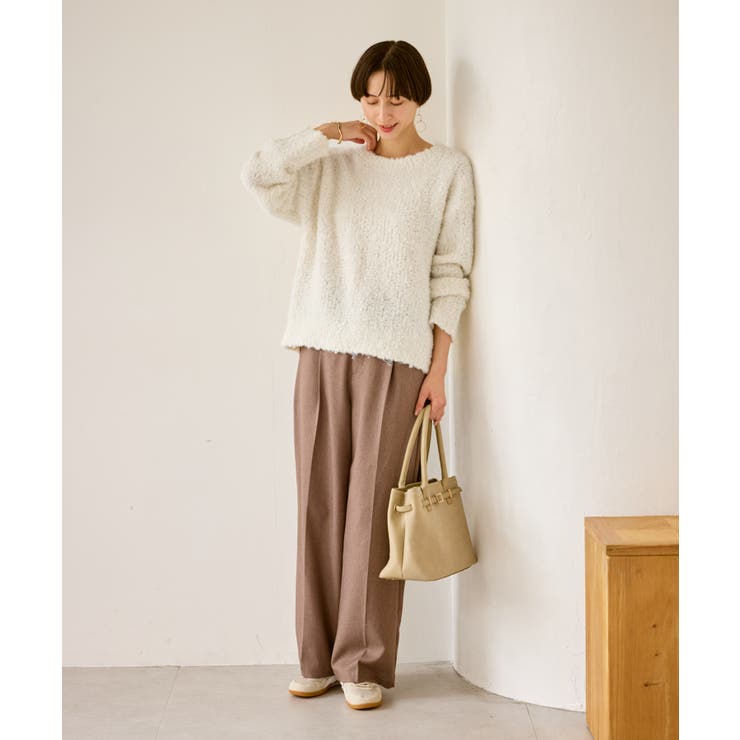 ブークレカラーニット | ROPE' PICNIC | 詳細画像9 