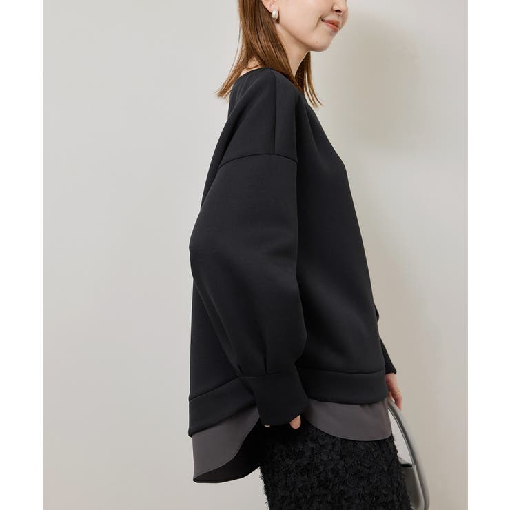 チャコール(06) | カルゼダンボールレイヤードプルオーバー | ROPE' PICNIC