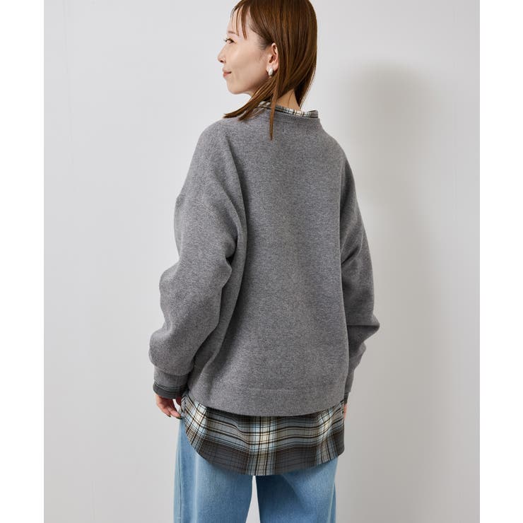 スウェットライクロゴニットプルオーバー | ROPE' PICNIC | 詳細画像12 