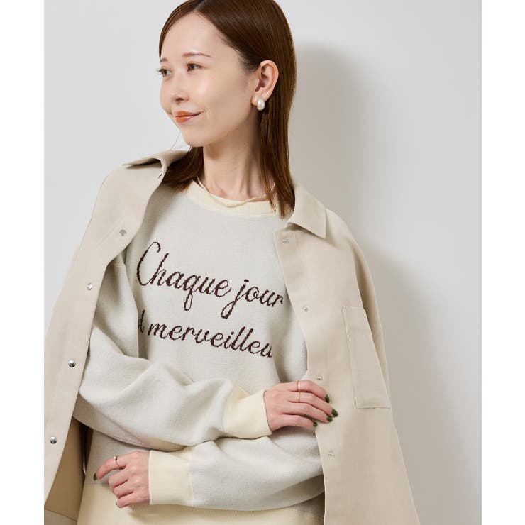 スウェットライクロゴニットプルオーバー | ROPE' PICNIC | 詳細画像15 