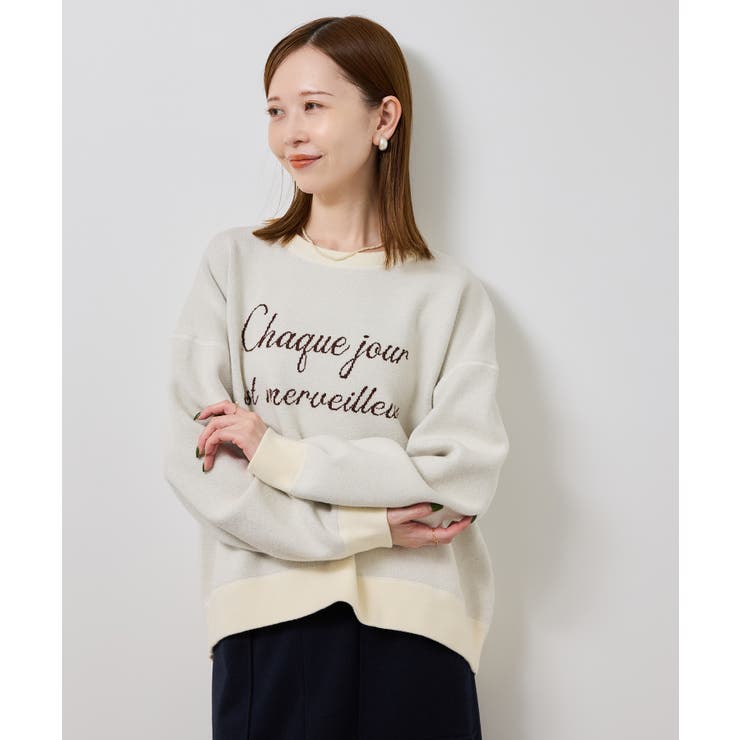 スウェットライクロゴニットプルオーバー | ROPE' PICNIC | 詳細画像17 