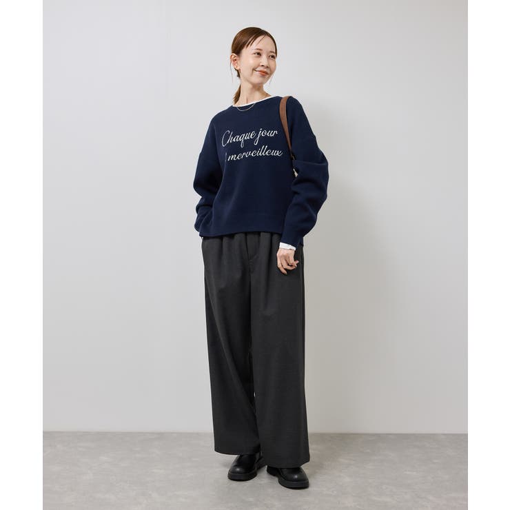 スウェットライクロゴニットプルオーバー | ROPE' PICNIC | 詳細画像24 