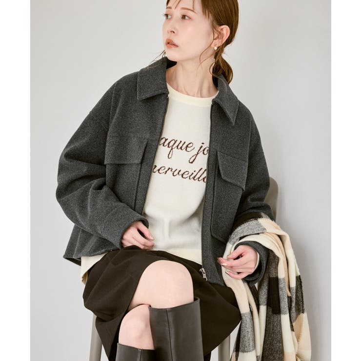 スウェットライクロゴニットプルオーバー | ROPE' PICNIC | 詳細画像6 