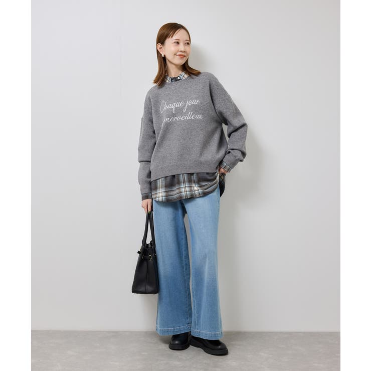 スウェットライクロゴニットプルオーバー | ROPE' PICNIC | 詳細画像9 