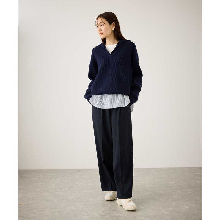 布帛ドッキングロングスリーブTシャツ | ROPE' PICNIC | 詳細画像21 