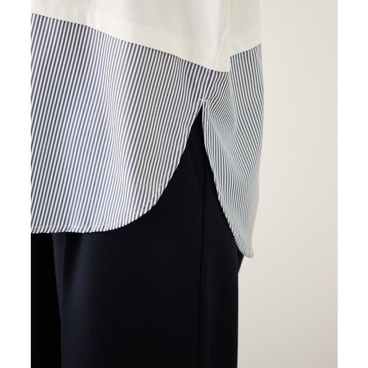 布帛ドッキングロングスリーブTシャツ | ROPE' PICNIC | 詳細画像29 