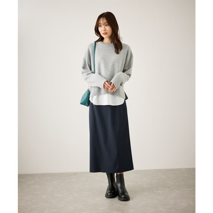 布帛ドッキングロングスリーブTシャツ | ROPE' PICNIC | 詳細画像9 