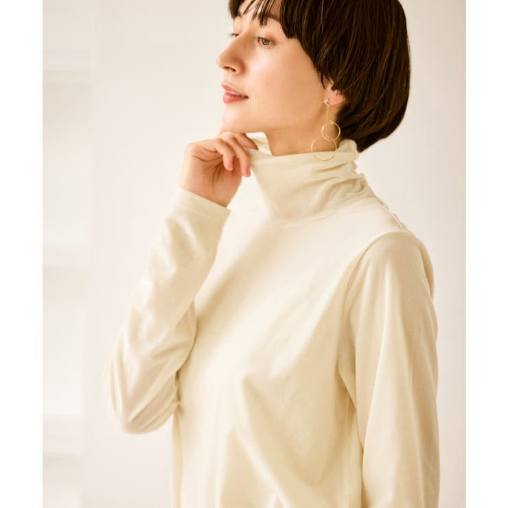 シアートリコットベロアタートルトップス | ROPE' PICNIC | 詳細画像10 