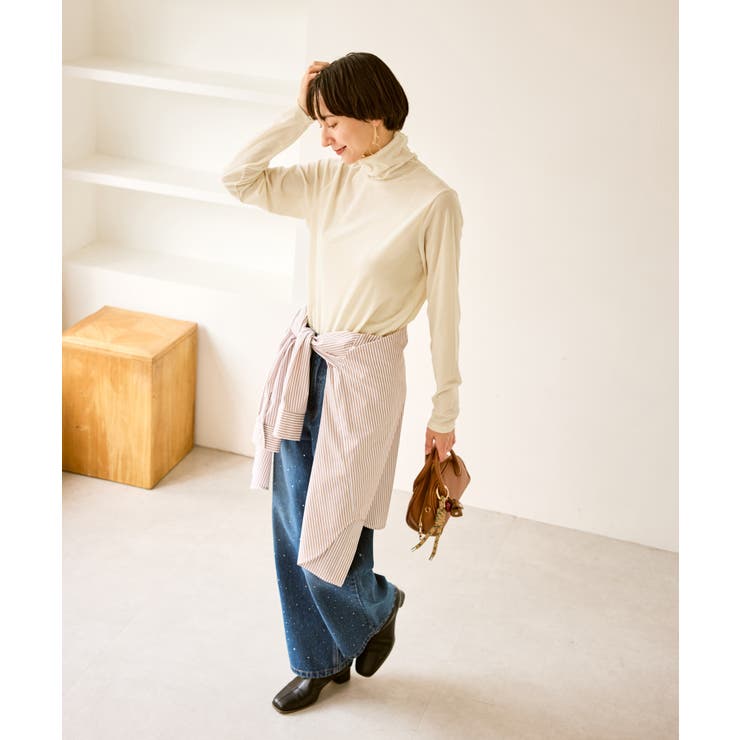 シアートリコットベロアタートルトップス | ROPE' PICNIC | 詳細画像15 