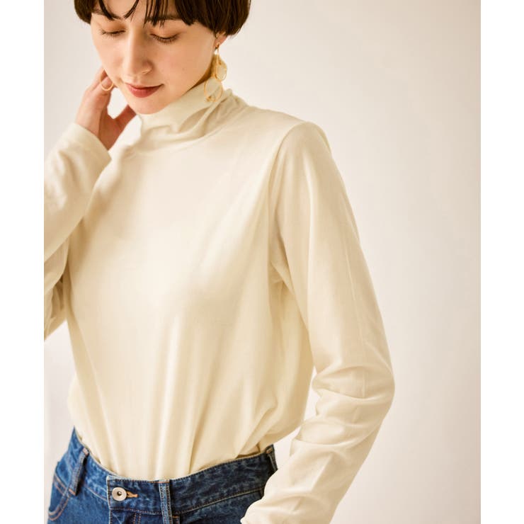 シアートリコットベロアタートルトップス | ROPE' PICNIC | 詳細画像9 