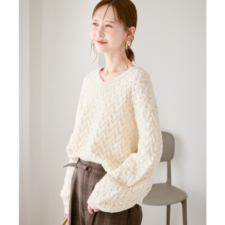 ミニフラワースパンコールニット | ROPE' PICNIC | 詳細画像10 