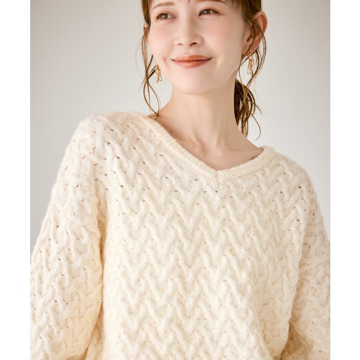 ミニフラワースパンコールニット | ROPE' PICNIC | 詳細画像12 