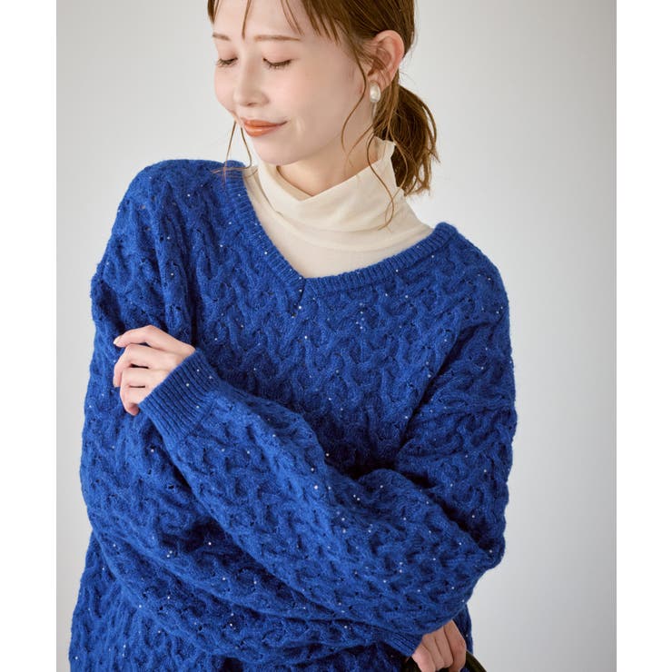 ミニフラワースパンコールニット | ROPE' PICNIC | 詳細画像15 