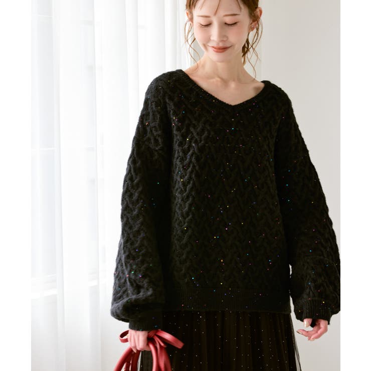 ミニフラワースパンコールニット | ROPE' PICNIC | 詳細画像4 