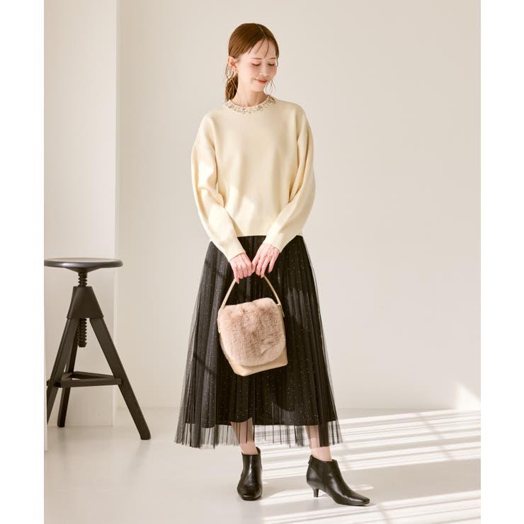 ビジューニットプルオーバー | ROPE' PICNIC | 詳細画像13 