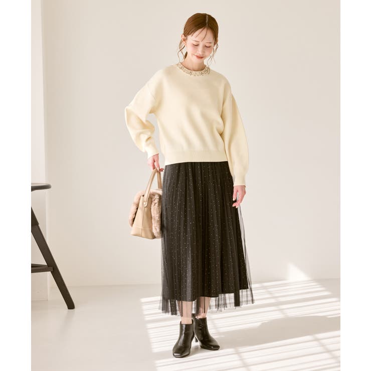 ビジューニットプルオーバー | ROPE' PICNIC | 詳細画像14 