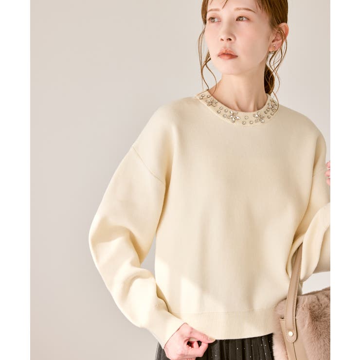 ビジューニットプルオーバー | ROPE' PICNIC | 詳細画像15 