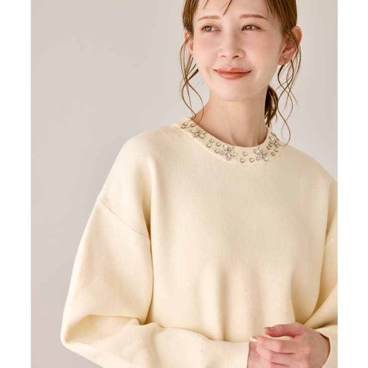 ビジューニットプルオーバー | ROPE' PICNIC | 詳細画像16 