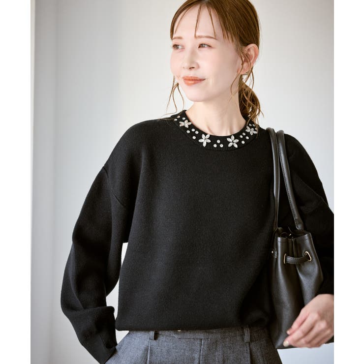 ビジューニットプルオーバー | ROPE' PICNIC | 詳細画像2 