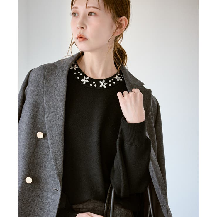 ビジューニットプルオーバー | ROPE' PICNIC | 詳細画像5 