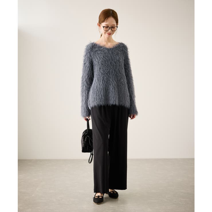 フェザーVネックニット | ROPE' PICNIC | 詳細画像12 