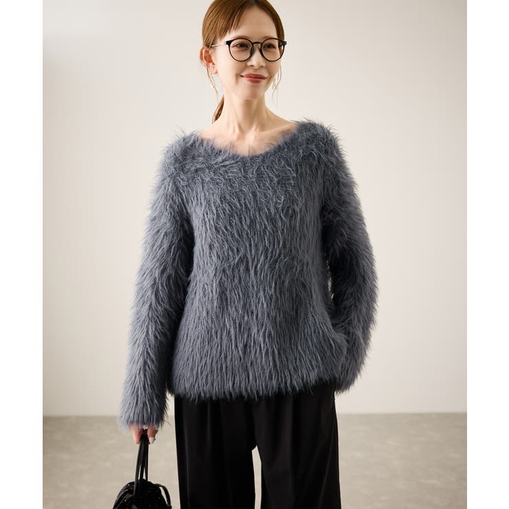 フェザーVネックニット | ROPE' PICNIC | 詳細画像14 