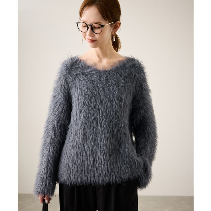 フェザーVネックニット | ROPE' PICNIC | 詳細画像15 