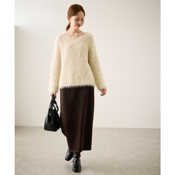 フェザーVネックニット | ROPE' PICNIC | 詳細画像17 