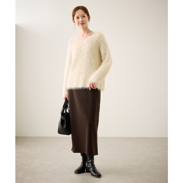 フェザーVネックニット | ROPE' PICNIC | 詳細画像19 