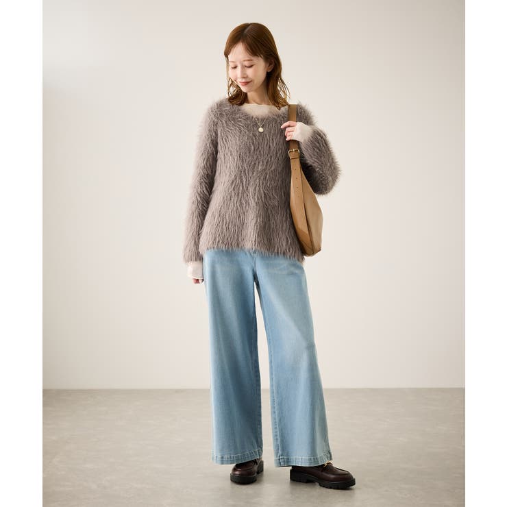 フェザーVネックニット | ROPE' PICNIC | 詳細画像25 