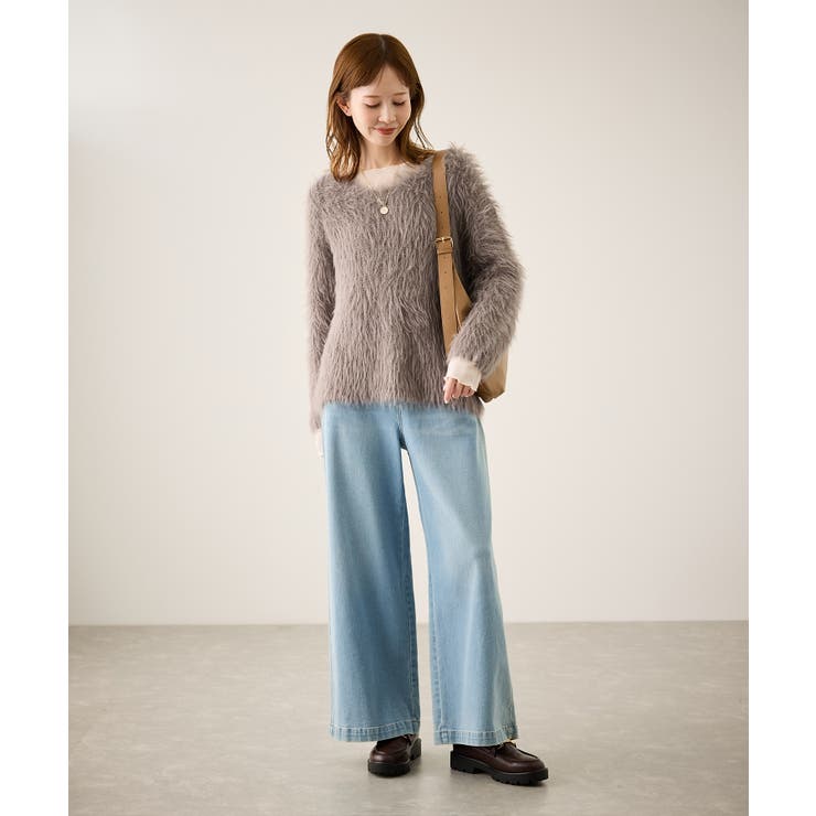 フェザーVネックニット | ROPE' PICNIC | 詳細画像26 