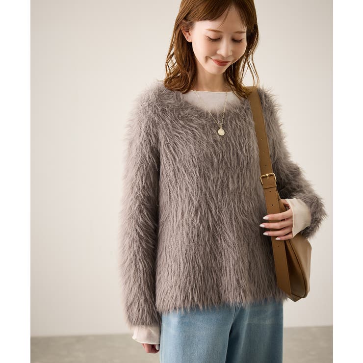 フェザーVネックニット | ROPE' PICNIC | 詳細画像27 