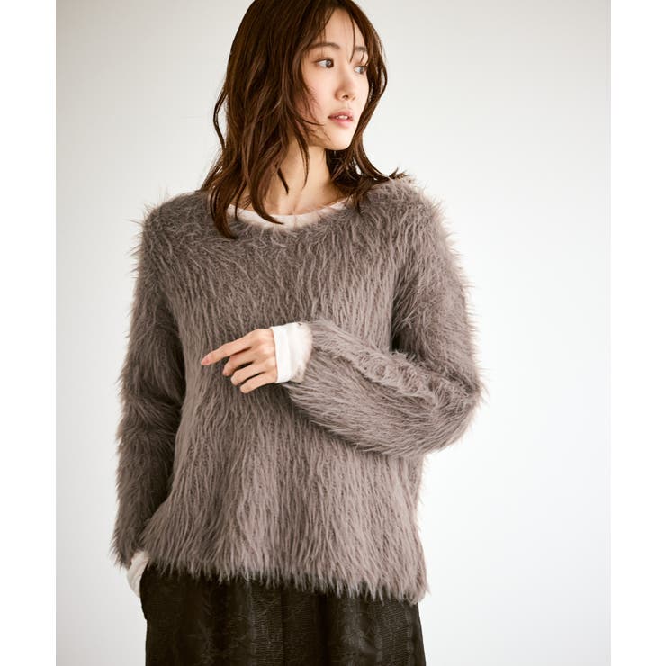 フェザーVネックニット | ROPE' PICNIC | 詳細画像5 