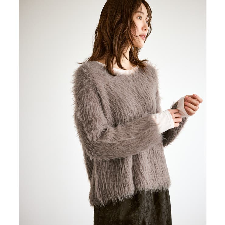 フェザーVネックニット | ROPE' PICNIC | 詳細画像6 