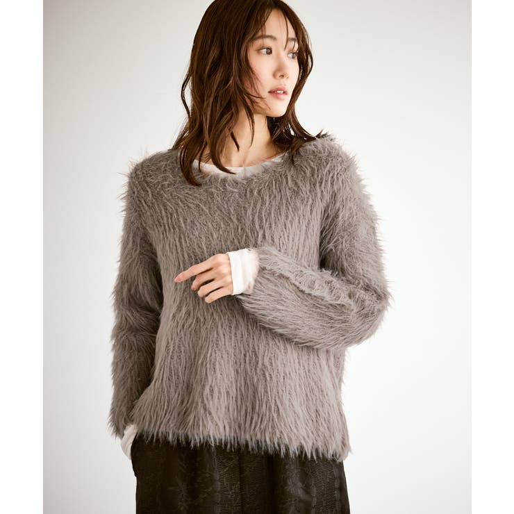 ブラウン系(23) | フェザーVネックニット | ROPE' PICNIC