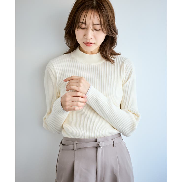 ワイドリブハイネックプルオーバー/イージーケア | ROPE' PICNIC | 詳細画像2 