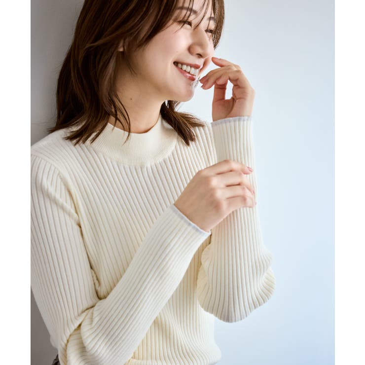 ワイドリブハイネックプルオーバー/イージーケア | ROPE' PICNIC | 詳細画像3 