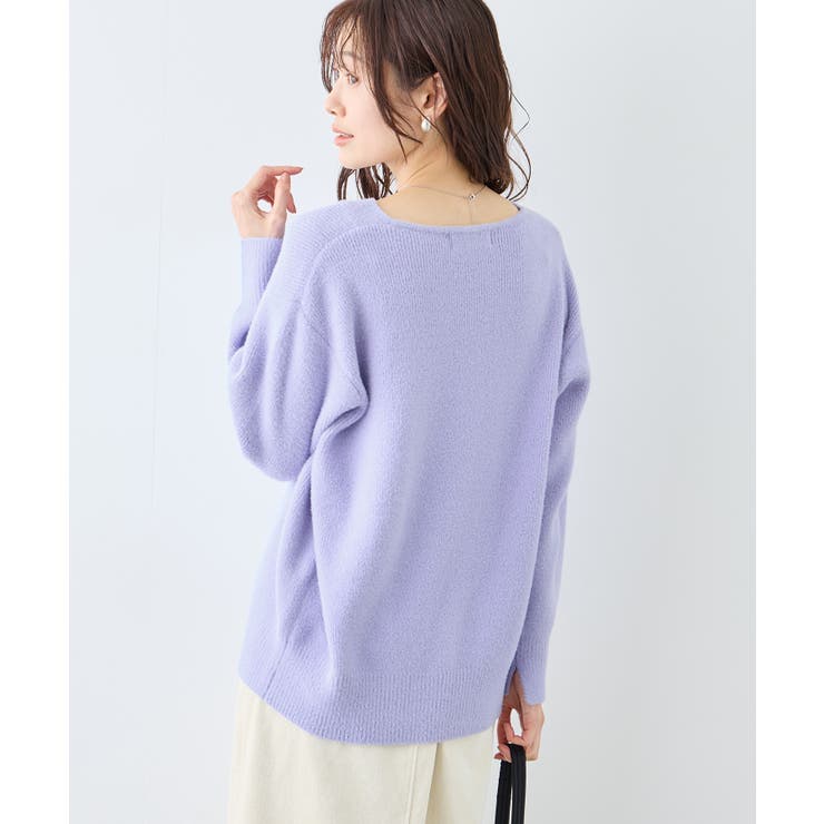 【新色追加】スフレニットシリーズ Vネックニットプルオーバー イージーケア | ROPE' PICNIC | 詳細画像10 