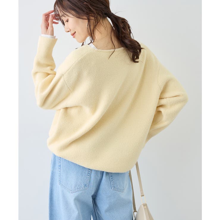 【新色追加】スフレニットシリーズ Vネックニットプルオーバー イージーケア | ROPE' PICNIC | 詳細画像15 