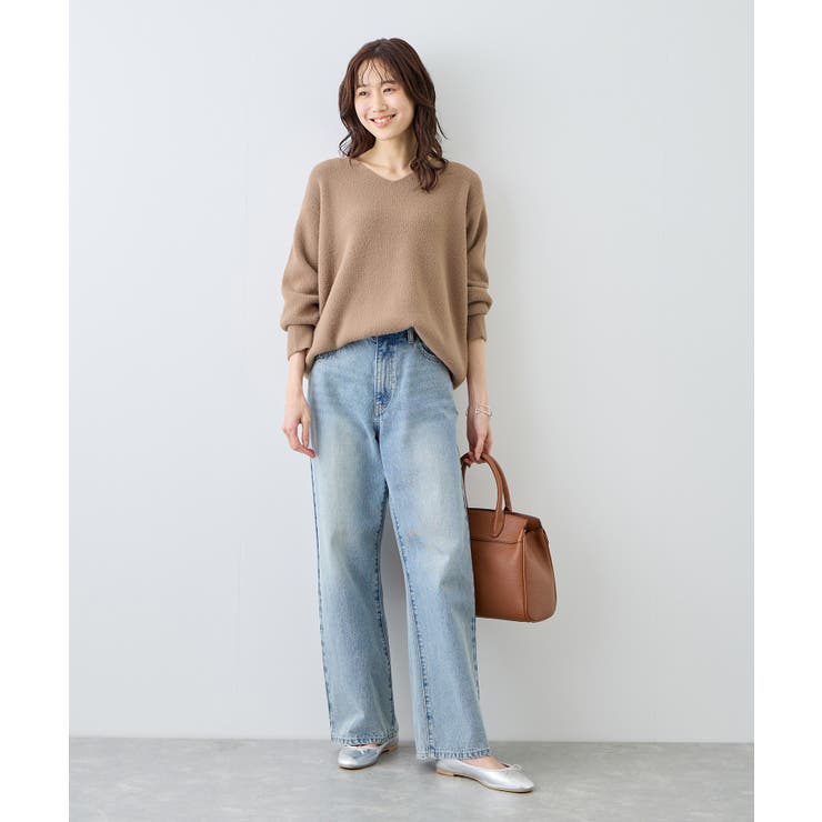 【新色追加】スフレニットシリーズ Vネックニットプルオーバー イージーケア | ROPE' PICNIC | 詳細画像2 