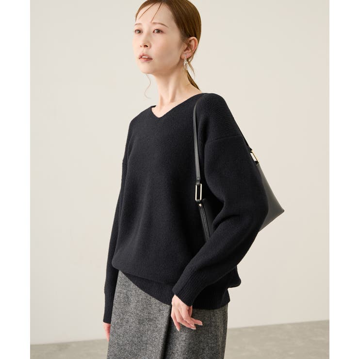 【新色追加】スフレニットシリーズ Vネックニットプルオーバー イージーケア | ROPE' PICNIC | 詳細画像21 