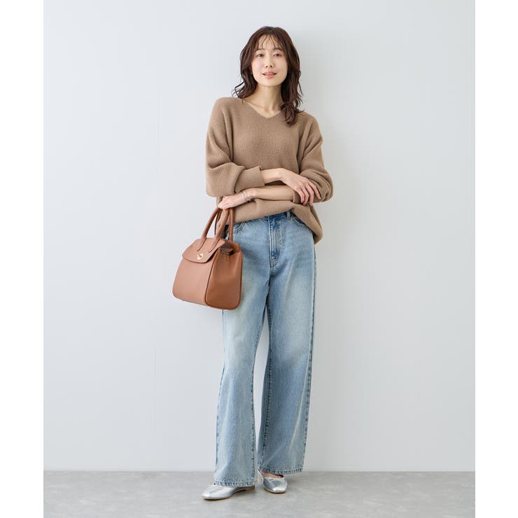 【新色追加】スフレニットシリーズ Vネックニットプルオーバー イージーケア | ROPE' PICNIC | 詳細画像3 