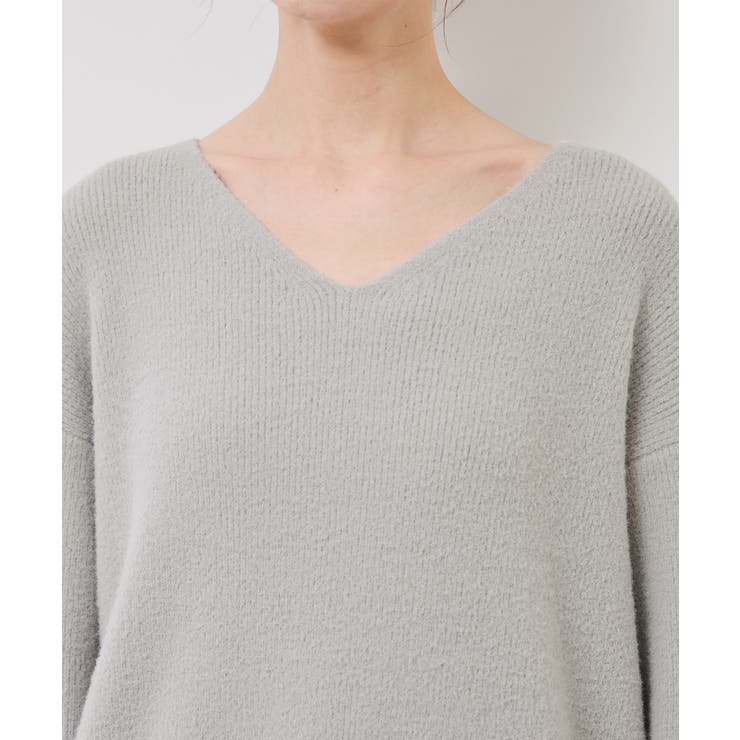 【新色追加】スフレニットシリーズ Vネックニットプルオーバー イージーケア | ROPE' PICNIC | 詳細画像34 