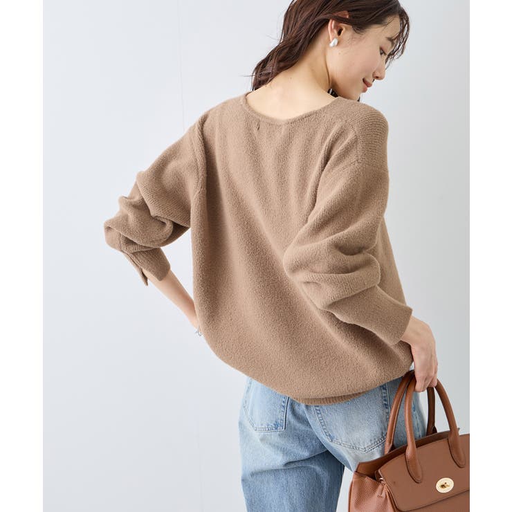 【新色追加】スフレニットシリーズ Vネックニットプルオーバー イージーケア | ROPE' PICNIC | 詳細画像5 