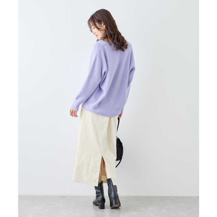 【新色追加】スフレニットシリーズ Vネックニットプルオーバー イージーケア | ROPE' PICNIC | 詳細画像7 