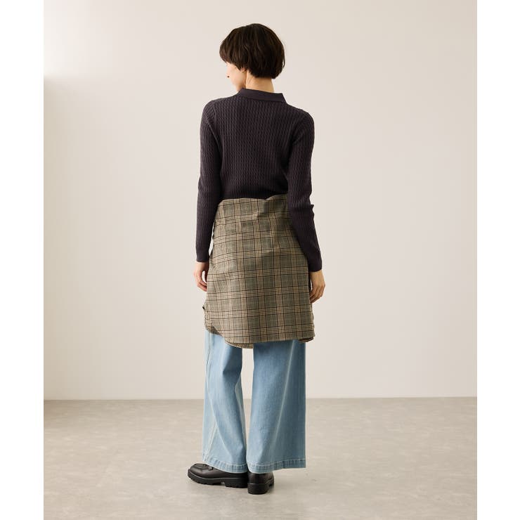 ポロカラーミニケーブルニット/イージーケア | ROPE' PICNIC | 詳細画像10 