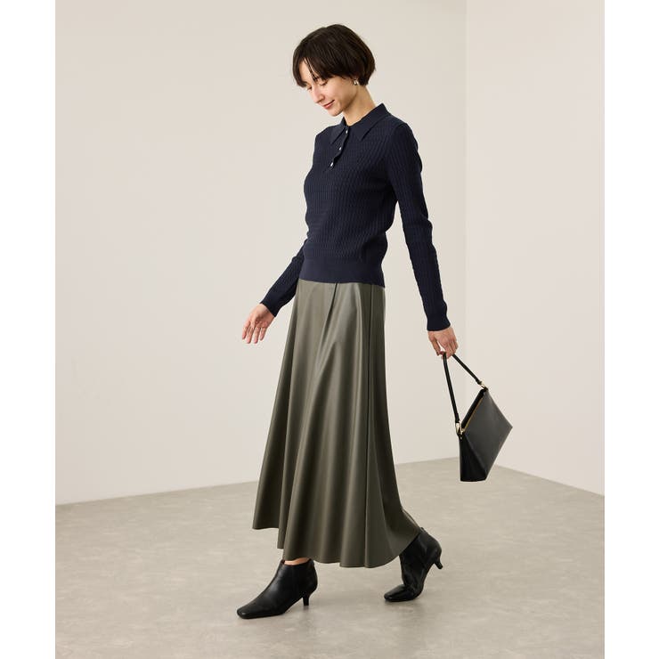 ポロカラーミニケーブルニット/イージーケア | ROPE' PICNIC | 詳細画像19 