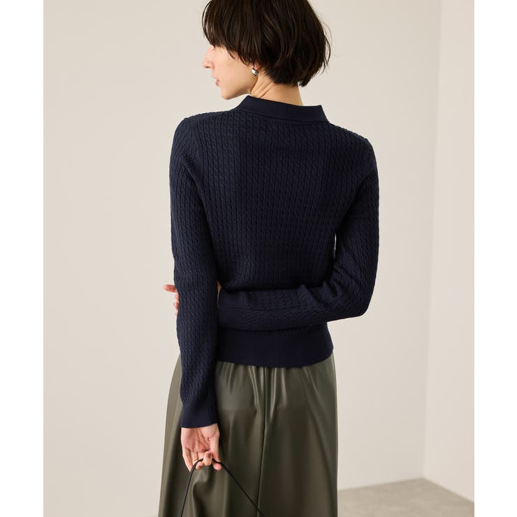 ポロカラーミニケーブルニット/イージーケア | ROPE' PICNIC | 詳細画像23 