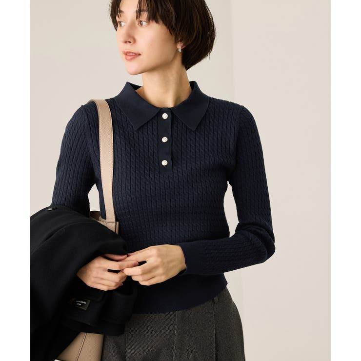 ポロカラーミニケーブルニット/イージーケア | ROPE' PICNIC | 詳細画像27 